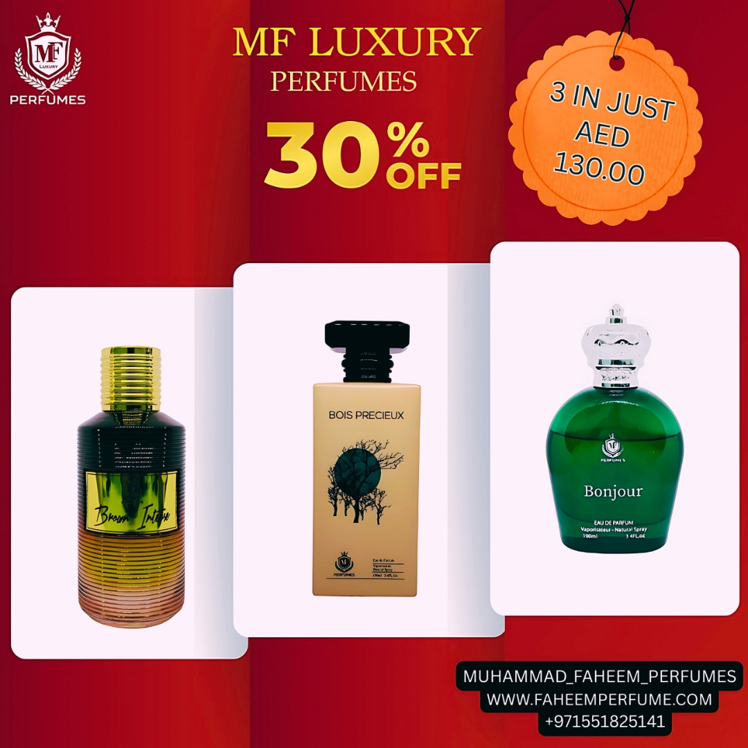 PREMIUM OFFER 30%OFF 3 PERFUMES JUST AED 130.00