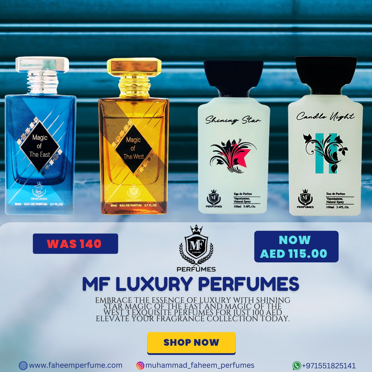 4 PERFUMES JUST IN AED 115.00